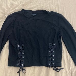 Topshop lace up top